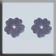 12209 Glass Treasures-Petite Flower 8mm Matte Sapphire (Qty. 2) - Discontinued Sub w/ 12118 THUMBNAIL